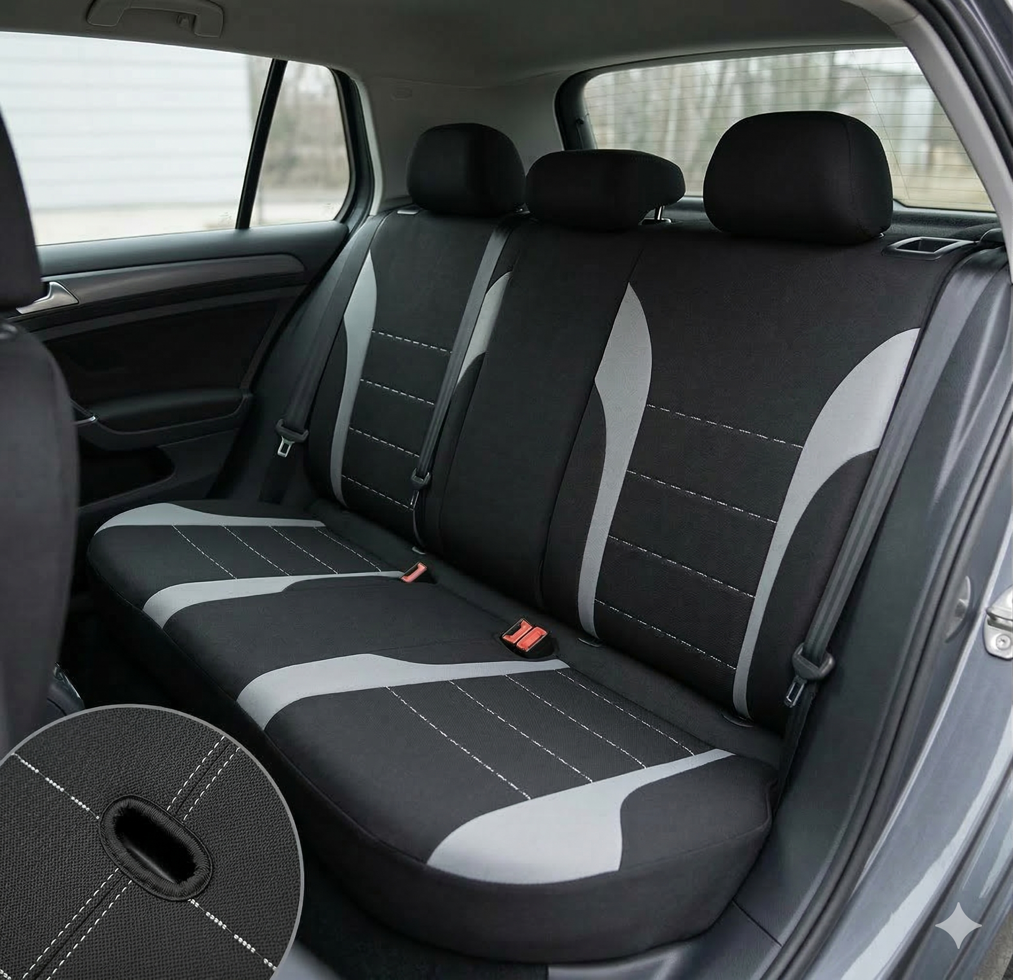 Uniwersalne Pokrowce Samochodowe na Fotele – Kompletny Zestaw Przód + Tył | Ochrona Tapicerki