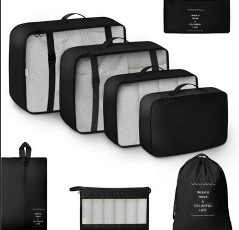 Zestaw Organizerów do Walizki 8-Elementów – Travel Packing Cubes