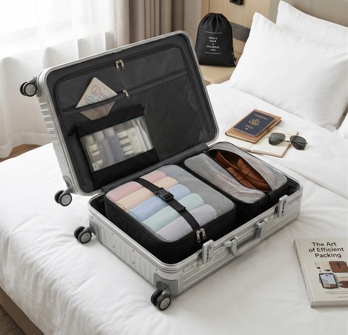 Zestaw Organizerów do Walizki 8-Elementów – Travel Packing Cubes